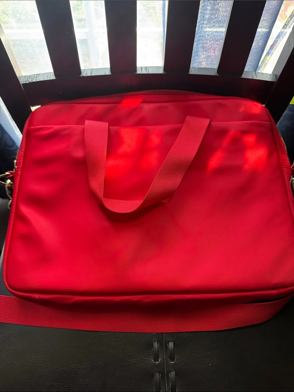 kate spade Red Nylon Laptop Bag with Detachable Strap
